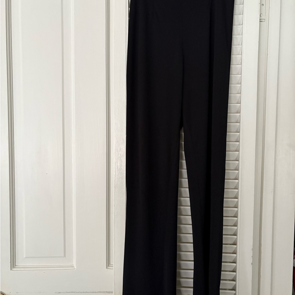 Sheer Chiffon black trousers.